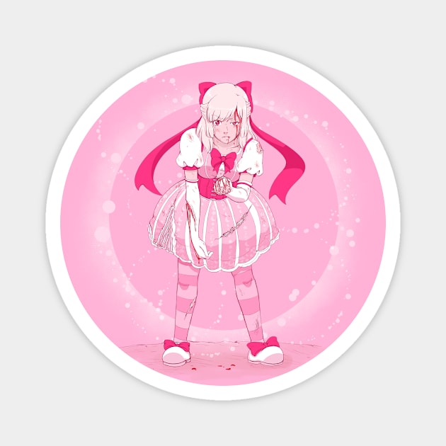 Bloody Magical Girl Magnet by alysan